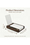 Wooden Desk Organizer & Memo Card Holder - To-Do List Stand with 100 Cards, Dark Walnut - 2