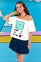 قميص Adventure Time Fin and Jack Y2K بأكمام قصيرة - 4