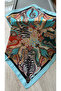 Fular Hair Accessory Turquoise Bag Stunning Product That Can Be Used as Accessory and as a Bandana 50X50 - 3