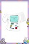 قميص Adventure Time Fin and Jack Y2K بأكمام قصيرة