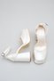 Women's Platform Block Heel Ankle Strap Bridal Shoes White Evening Dress Wedding Shoes Nara - 5