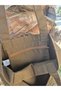 Canvas Brown Color Front Pocketed , Sunflower Amigurumi Charm Cloth Tote Shoulder Bag - 2