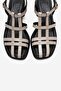 Cielos Bej Genuine Leather Women's Block Heel Piece Set Sandals - 2