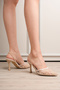 Beige Color Women's Heeled Shoes İnci t Tulle D Lace Accessory Bride - 4