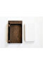 Wooden Desk Organizer & Memo Card Holder - To-Do List Stand with 100 Cards, Dark Walnut - 7