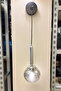 Black & Silver Chrome (Chrome Gray) Glass Wall Sconce - 5
