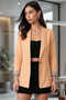 Women's Dark-Yellow Sleeveless Jacket Arm-22K001122