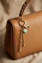 Gold Chain Detail Green Heart Keychain & Bag Ornament