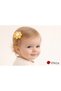 D’Arya Pastel Yellow and White Hand Knitted Daisy Figured 4 cm Handmade 2-Piece Baby Kids Hair Clip Dd763 - 2