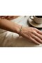 3S Modern Signature of Elegance: Full Stone Detailed Gold Steel Segment Bracelet - 2