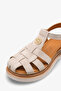 Larisa Women's Genuine Leather Sandals - Beige Suede - 5