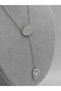 Happy Written Smiling Face Steel Necklace Happiness Entertainment Themed Luck Auspicious Symbol Steel Necklace - 2