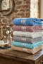 12-piece assorted Velvet hand towels - 45x85 cm spa & hotel towels