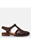 Large size women's genuine Leather shoes 41-42-43-44-brown - 5