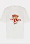 Women's Premium Fabric Teddy Bear Printed T-Shirt with Cord Detail - 2