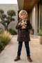 Boy's Cotton in Lined Water Repellent Brown Raincoat Trench Coat - 6