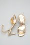 Women's Blunt Toe Stiletto Heel Evening Dress Casual Heels S Sandals Missy Gold - 6