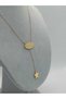 Good Luck Written Dangle Star Yellow Color Steel Necklace Luck Auspicious Symbol Good Luck Steel Necklace - 5