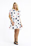 Women's Dress - Muslin Patterned Datça Dress - 3055 - 2
