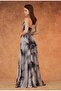 rochie eleganta cu inchidere tip corset - 2