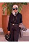 Double Pleats Trousers - Black - Women's Modest Pants Premium Fabric Comfortable Fit - 2