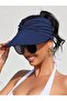 Women's Wide Brim Sun Hat – UV Protective Open Top Visor Beach Sports Tennis Golf Hat - 6