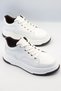 Efnan Shoes Men's White Premium Polyurethane Lightweight Orthopedic Stitched Sole Casual Sports Walking - 2