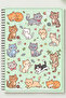 Cute Cat Themed A5 Metal Spiral Unlined Cardboard Cover 50Yp 100 Pages Cat Themed A5 Def