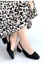 Dier Black Skin Heeled Shoes