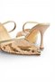 Y726493615 Beige Mesh Sequin Embroidered İ Stiletto Heel Women's Shoes - 4