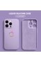 iPhone 14 Pro Compatible Soft Silicone Phone Case with Velvet Camera Protections Apple Pattern - 3