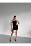 One-Shoulder Buckled Drape Detailed Dress - 3