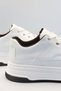 Efnan Shoes Men's White Premium Polyurethane Lightweight Orthopedic Stitched Sole Casual Sports Walking - 6