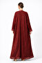 SHIMMER ORGANZA RED ABAYA - 3
