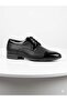 821 Black Patent Leather Laced Genuine Leather Classic Men's Shoes