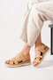 Redas side window Genuine Leather Orthopedic women Sandals beige skin - 2