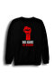 Rage Against the Machine - Music Group Printed Unisex 100% Cotton Crew Neck Black Sweatshirt