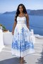 Spaghetti Strap K Linen Inner Maxi Length Dress