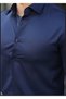 Slim Fit Long Sleeve Easy Ironing Sweat-Absorbing Breathable Texture Tie-Up Four Seasons Burgundy Men's Shirt