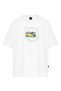 Unisex Bus Printed Oversized T-Shirt
