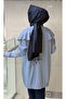 Mock Neck Asymmetric Mercerized Tunic - 3