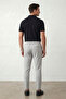 Men's Gray Non-Crease J Jogger Pants Style B Ankle-Length D Woven Trousers with Back Pockets - 6