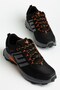Men's Trekking Sports Shoes Black Orange Imported Lace-Up - 3