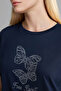 Crew Neck Stone Printed Short Sleeve T-Shirt G9269Ax26Sp - 4