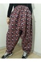 Pıtır Floral Flannel Dividin Mesh Baggy Trousers 100% Cotton Size 38 100 kg - 2