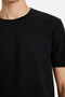 100% Cotton Black Men's T-Shirt D5481Ax/Bk81 - 4