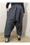 Pıtır Floral Flannel Dividin Mesh Baggy Trousers 100% Cotton Size 38 100 kg - 3