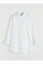 White Shirt Collar Poplin Women's Tunic - 5