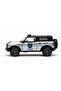 1:34 Scale 2022 Ford Bronco Police/Firefighter edition Diecast Model Car-Silver - 3