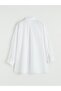 White Shirt Collar Poplin Women's Tunic - 7